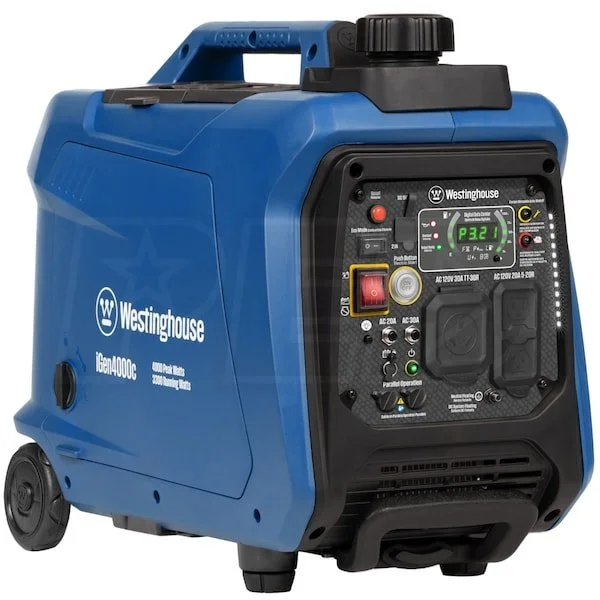 4,000W Gas Portable Inverter Generator with Recoil Start and LED Display - Image 9