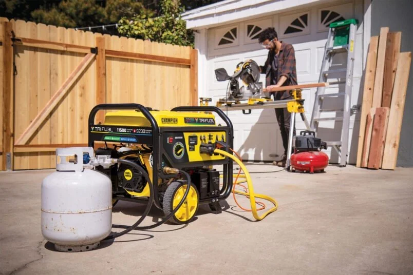 Champion 11,500/9,200W Tri-Fuel Home Backup Portable Generator