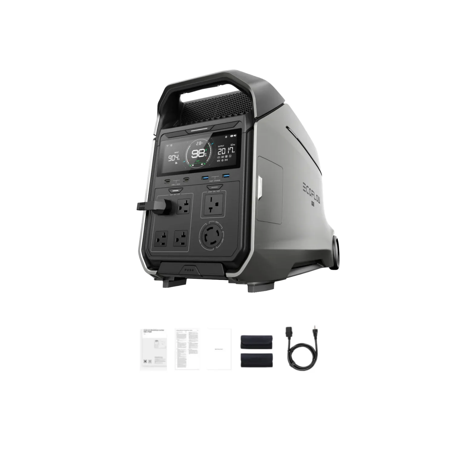 EcoFlow 4000W 4096Wh Portable Power Station with 2600W Solar Input