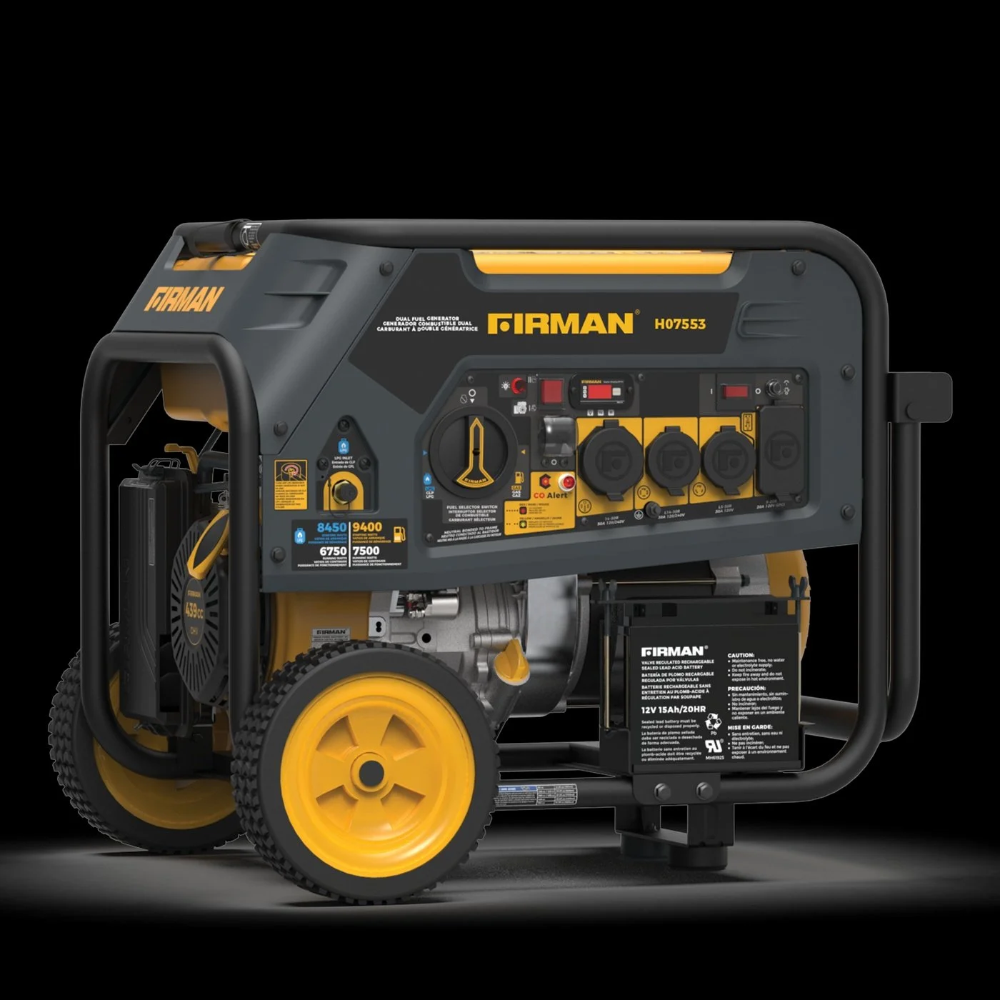 Firman 7500/9400W Dual Fuel Portable Generator - Image 6