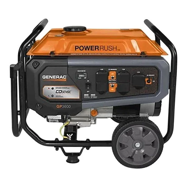 Generac 3,600/4,500W Gas Portable Generator with Recoil Start