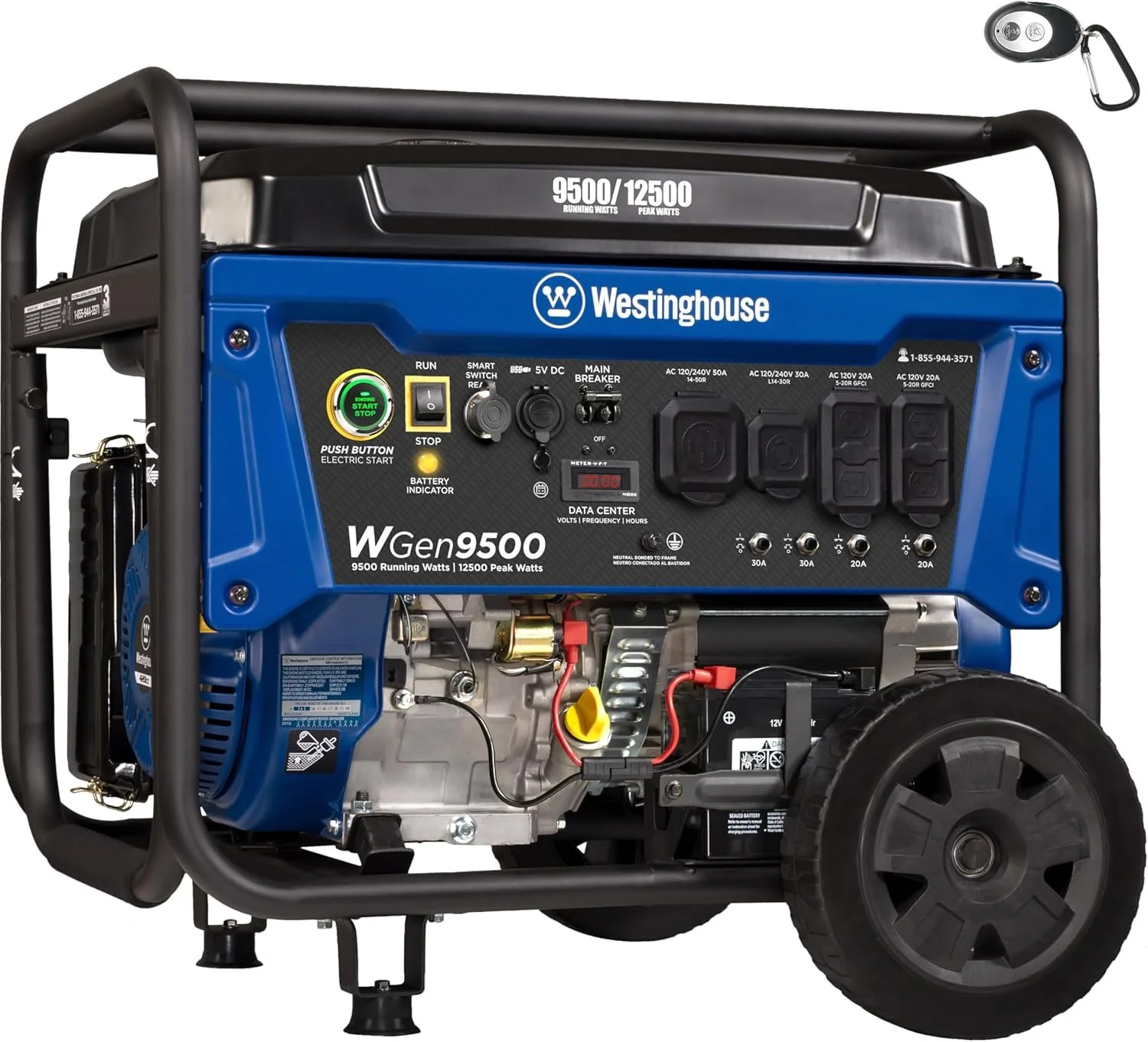 Westinghouse 9500W Home Backup Portable Gas Generator