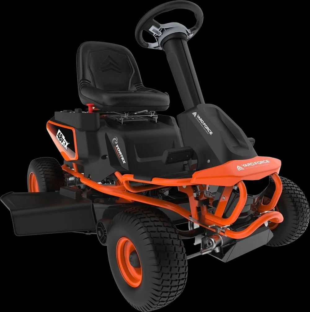 Yard Force 38 Inch 48V Battery-Powered Riding Lawn Mower