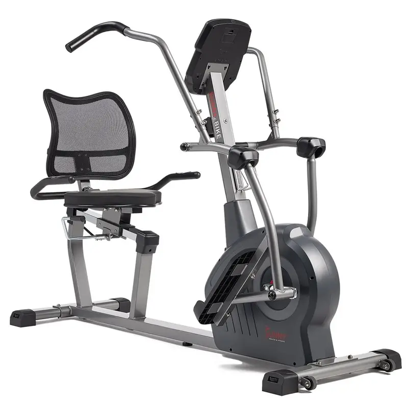 Sunny Health & Fitness Recumbent Cross Trainer Elliptical Bike