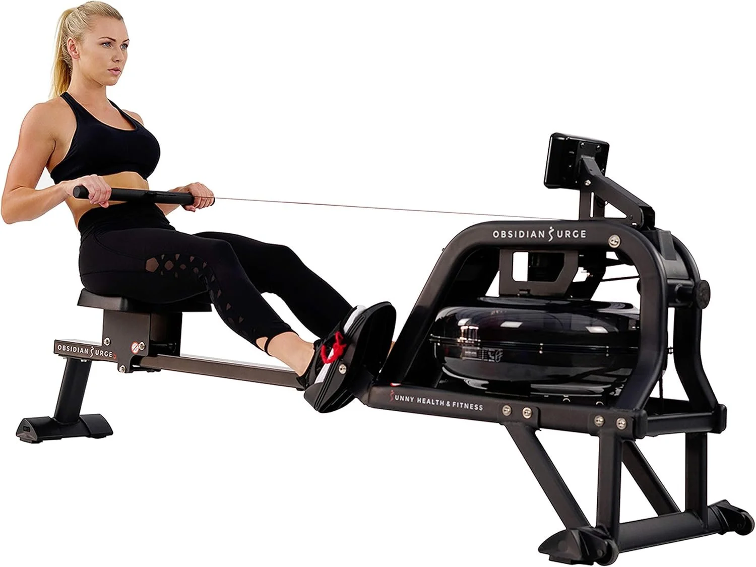 Sunny Health & Fitness Water Resistance Rowing Machine