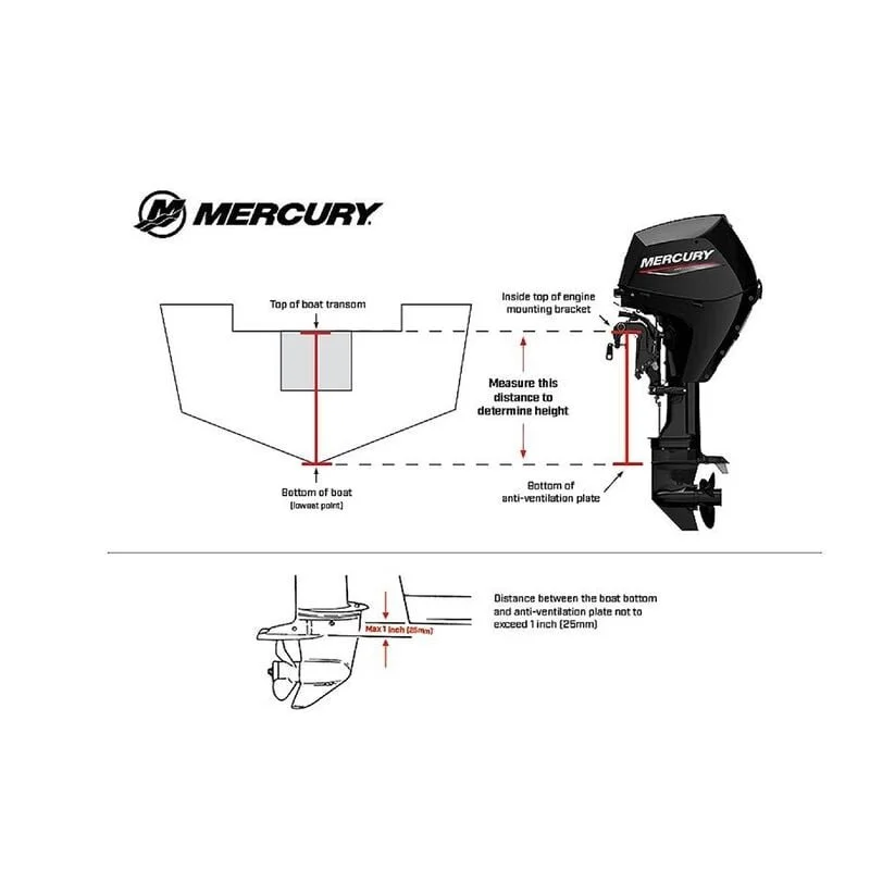 Mercury 4HP Tiller 4-Stroke Outboard Motor - Image 3