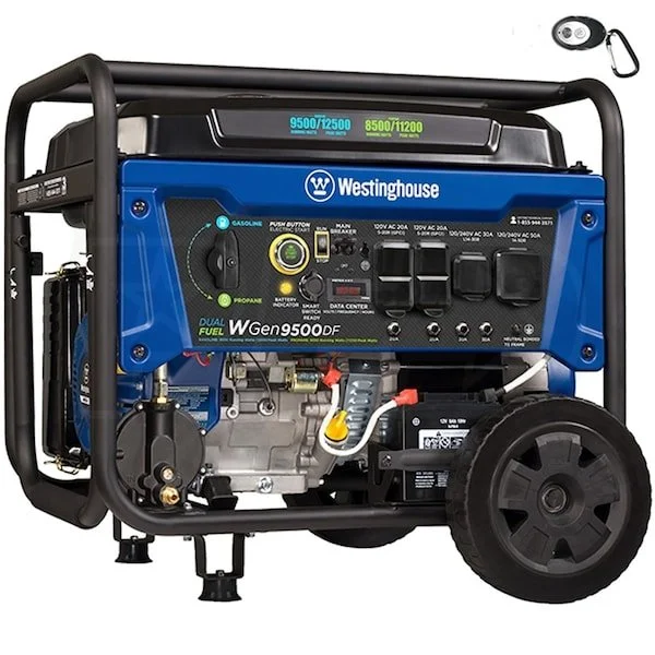 Westinghouse 12,500/9,500W Tri-Fuel Portable EFI Generator