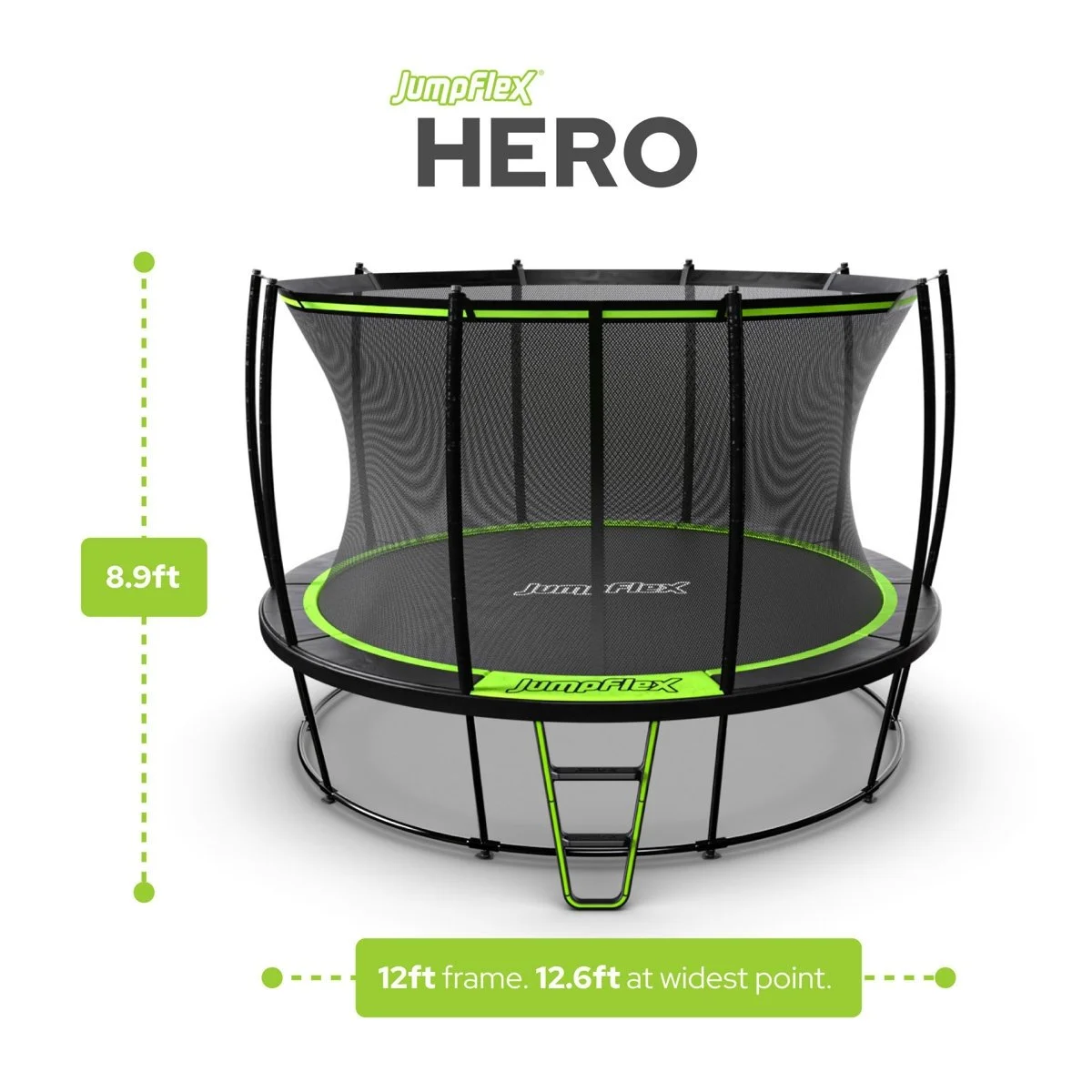 JumpFlex Round Outdoor Backyard Trampoline - Image 3