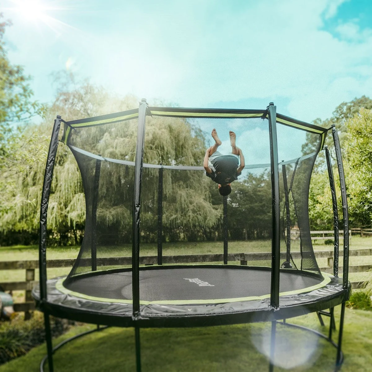 JumpFlex Round Outdoor Backyard Trampoline - Image 2