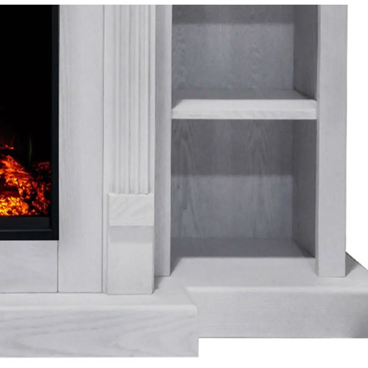 Cambridge Electric Fireplace with Display Shelves - Image 4