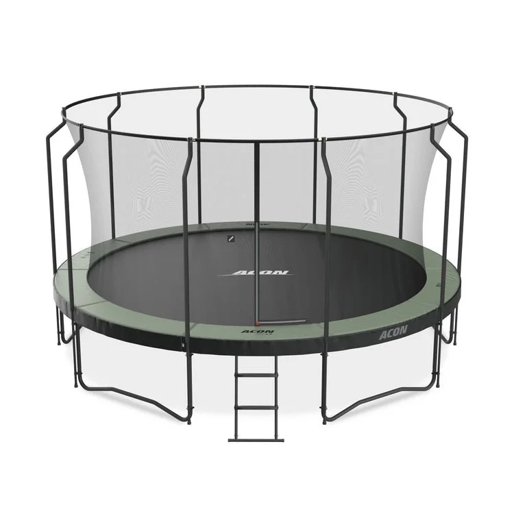 Acon 15 ft Round Trampoline with Safety Net and Ladder