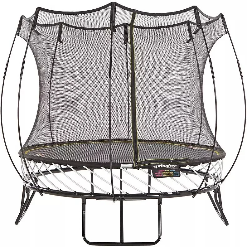 Springfree 8 ft Compact Round Trampoline with Safety Enclosure