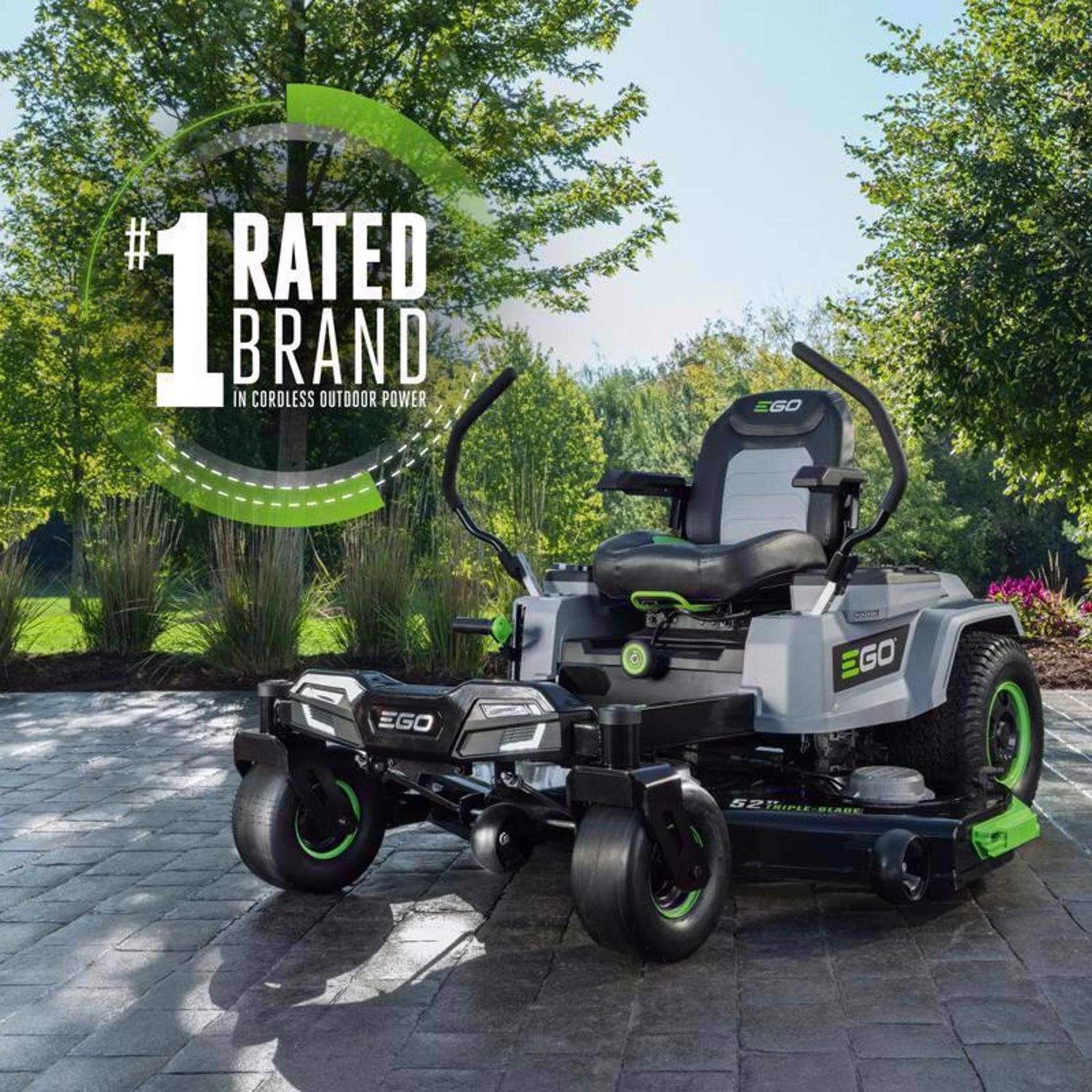 EGO 52 Inch 56V Battery Zero Turn Riding Mower Kit with 6 Batteries - Image 2
