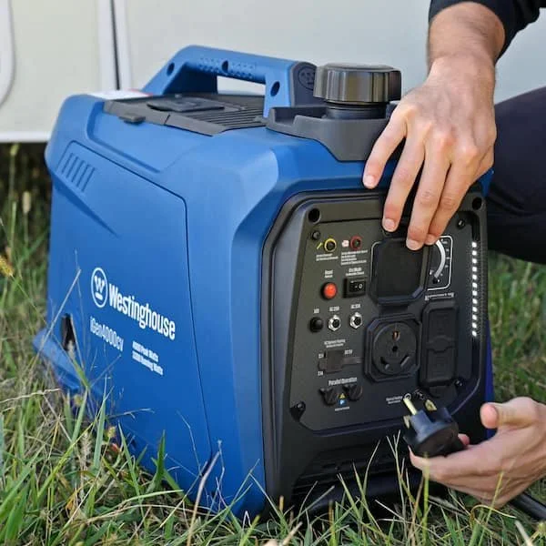 4,000W Gas Portable Inverter Generator with Recoil Start and LED Display - Image 4