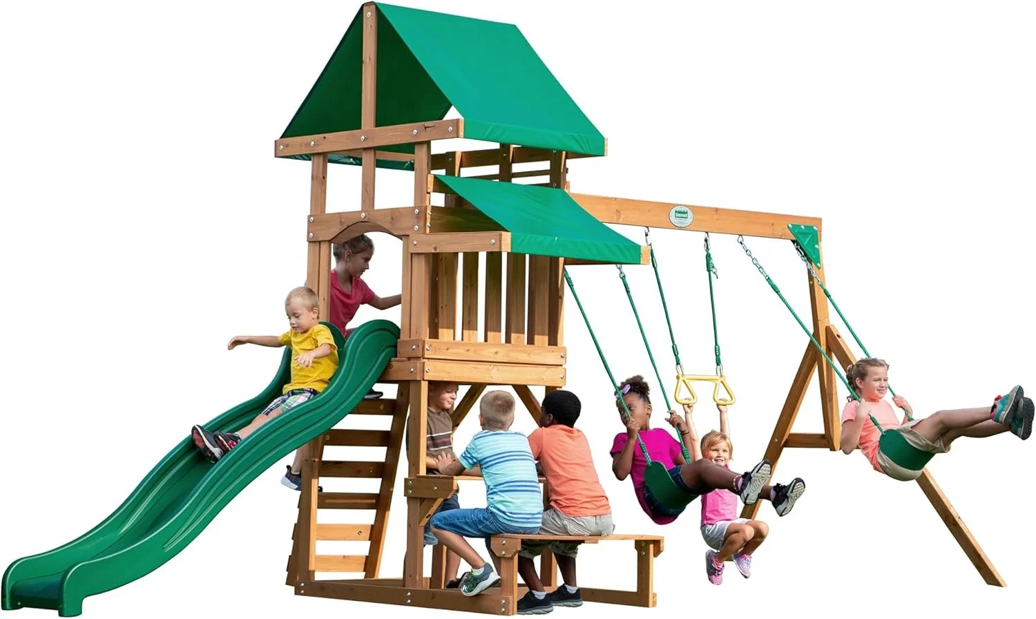 Backyard Discovery All Cedar Wooden Swing Set