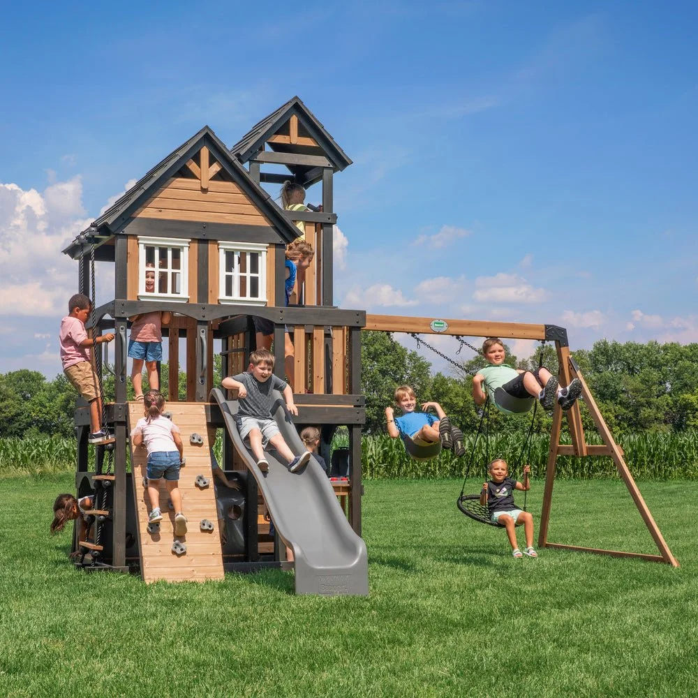 Backyard Discovery Tower Swing Set Playset