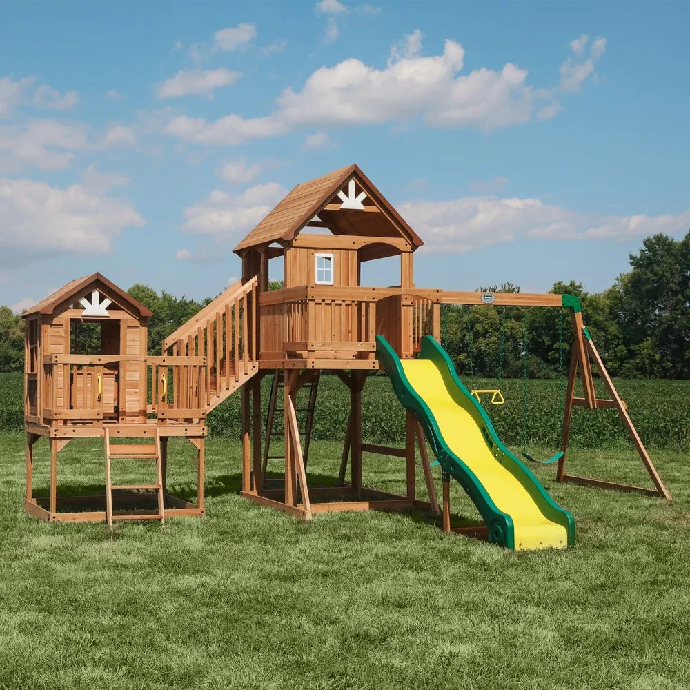 Backyard Discovery Cedar Wooden Swing Set