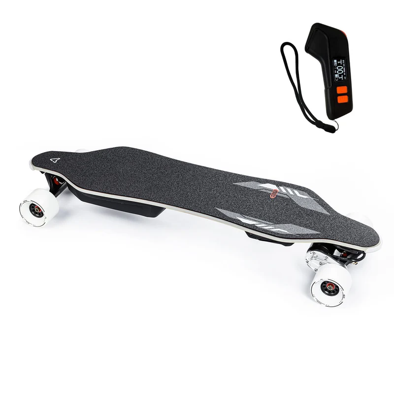 MEEPO Long Range Electric Skateboard with Rubber Wheels - Image 4