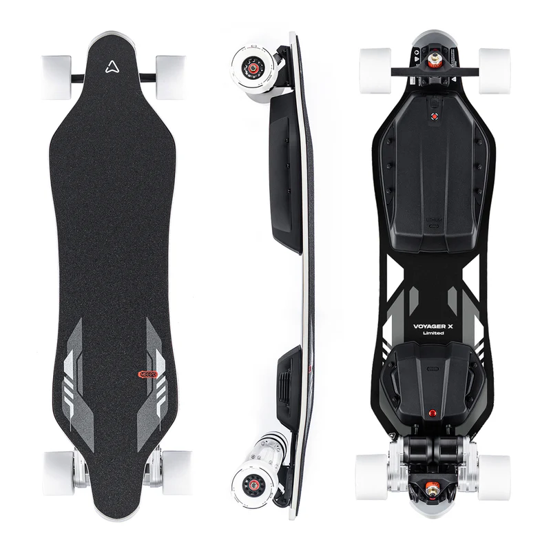 MEEPO Long Range Electric Skateboard with Rubber Wheels