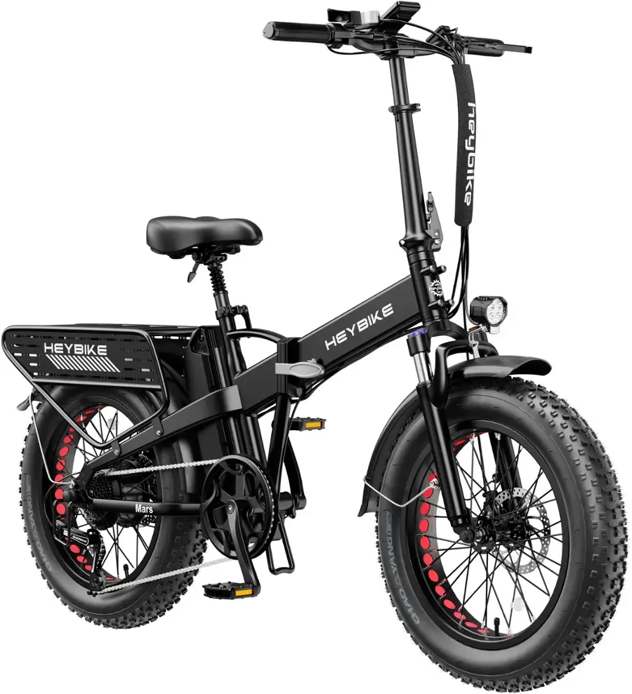 Heybike 1200W Fat Tire Mountain Electric Bike with 45 Mile Range, Grey - Image 7