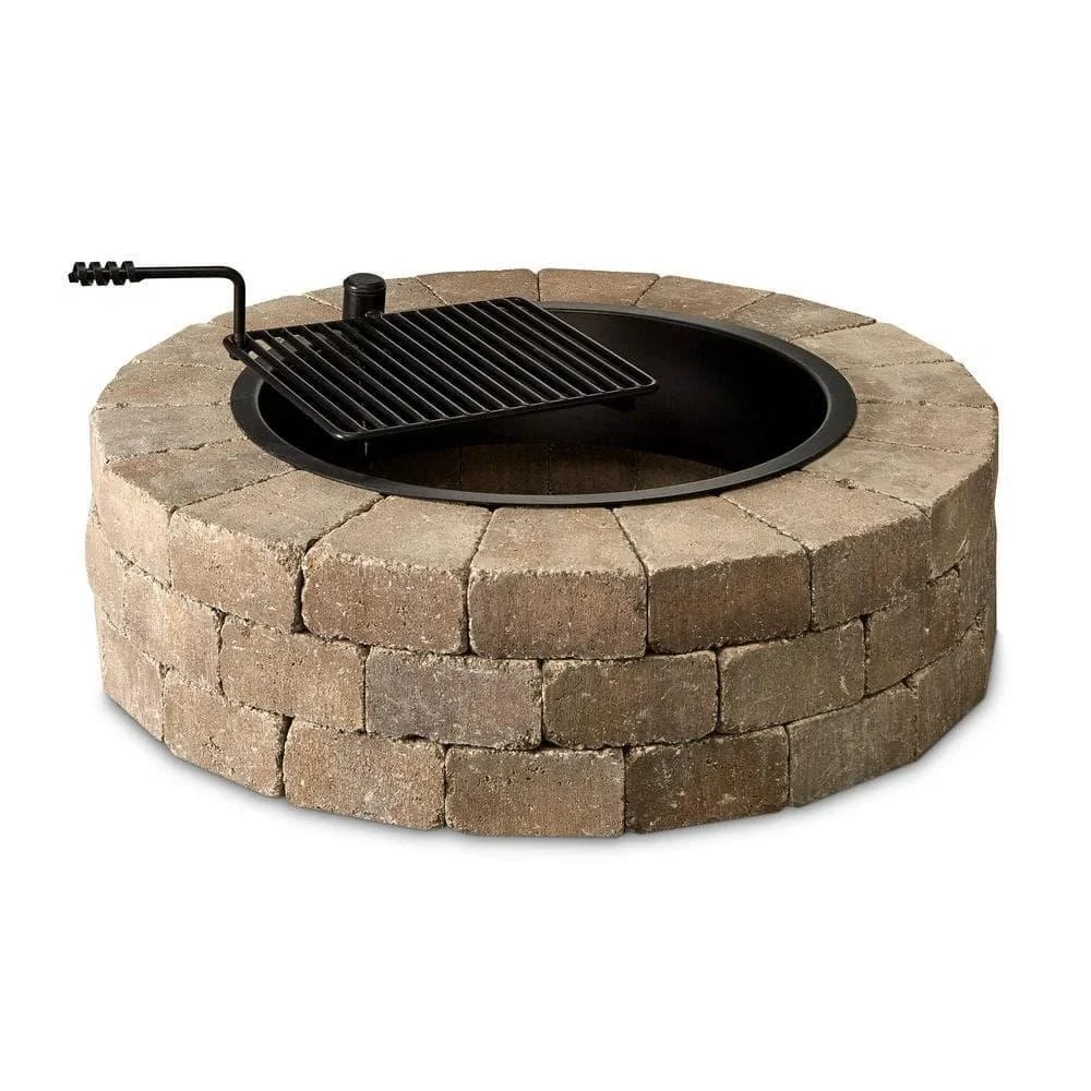 Necessories 48 Inch Wood Burning Fire Pit Kit with Cooking Grate