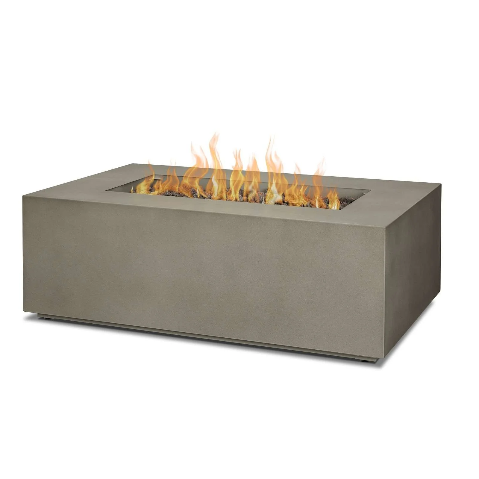 Real Flame 42 Inch Rectangle Propane Gas Outdoor Fire Table