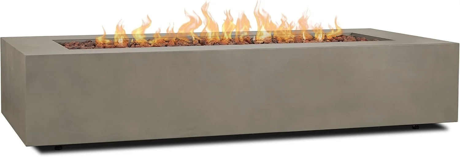 Real Flame 70 Inch Rectangle Propane Fire Table