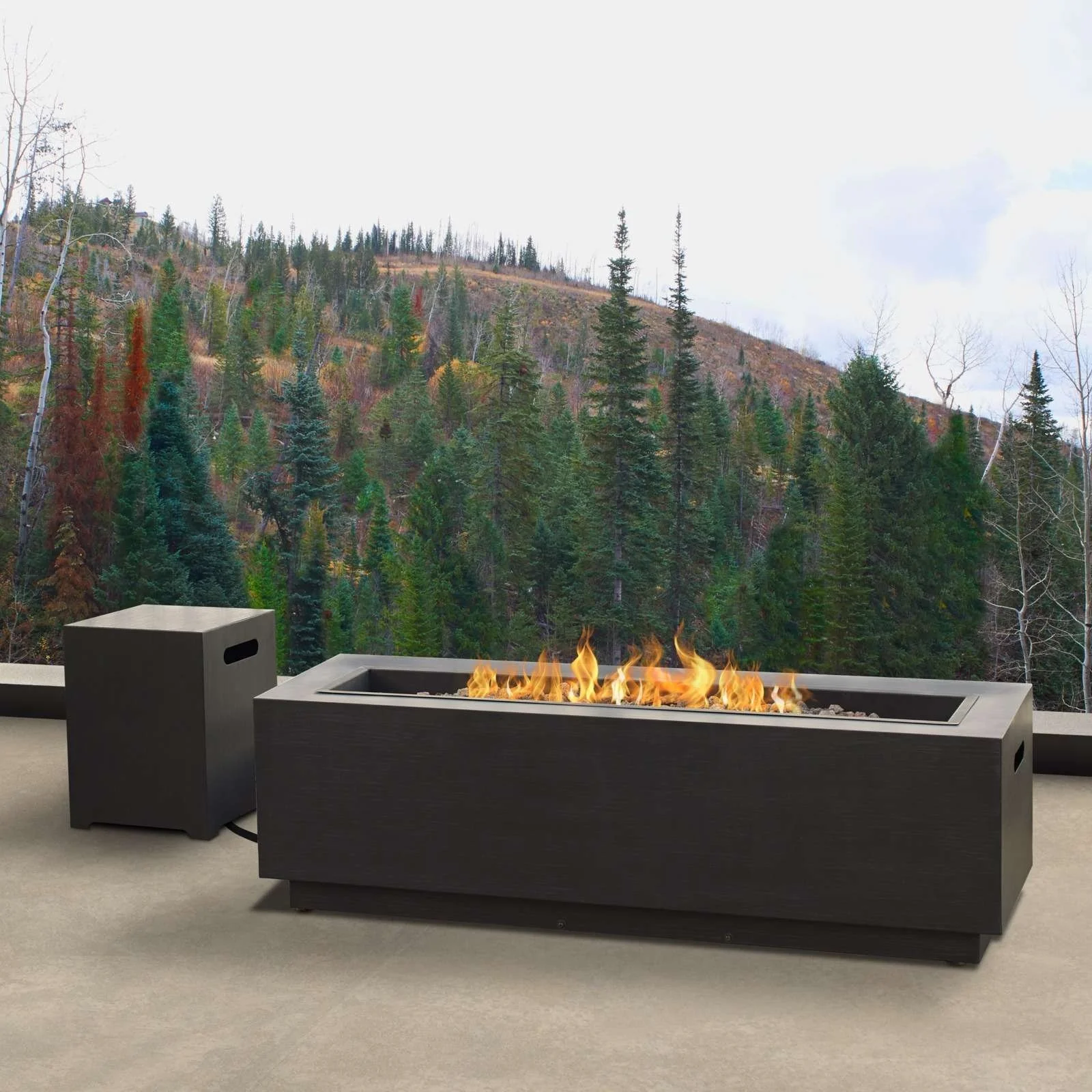 Real Flame Propane or Natural Gas Fire Pit Table