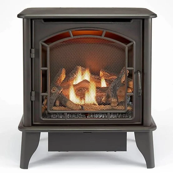 Bluegrass Vent-Free Dual Fuel 3-Sided Gas Stove