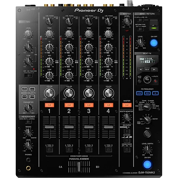 Pioneer DJ 4-Channel DJ Mixer with Built-In Effects