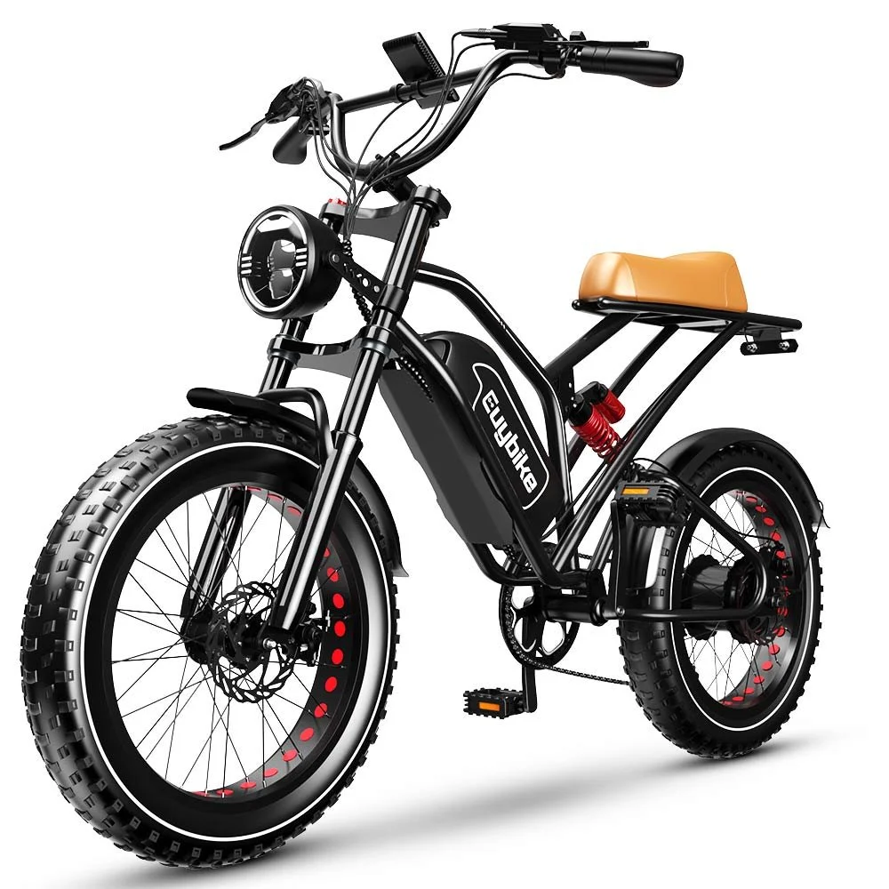 Euybike Moped-Style Fat Tire Electric Bike - Image 6