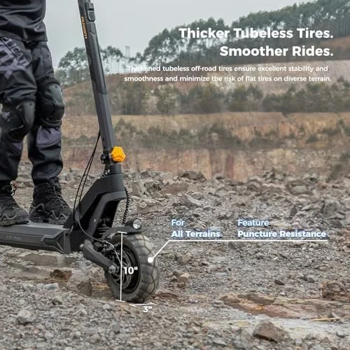 Ausom 2000W Dual Motor Off-Road Electric Scooter, 56 Mile Range, 31 MPH - Image 4