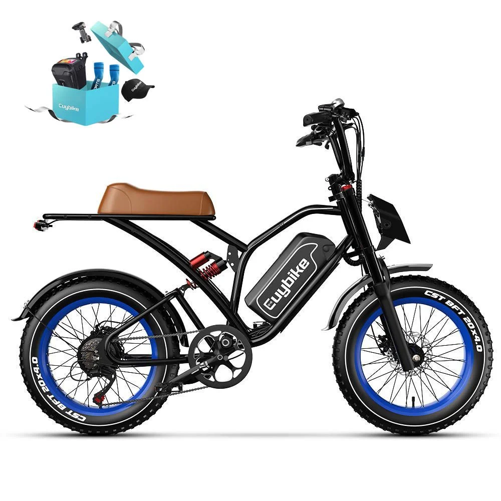 Euybike Moped-Style Fat Tire Electric Bike - Image 5