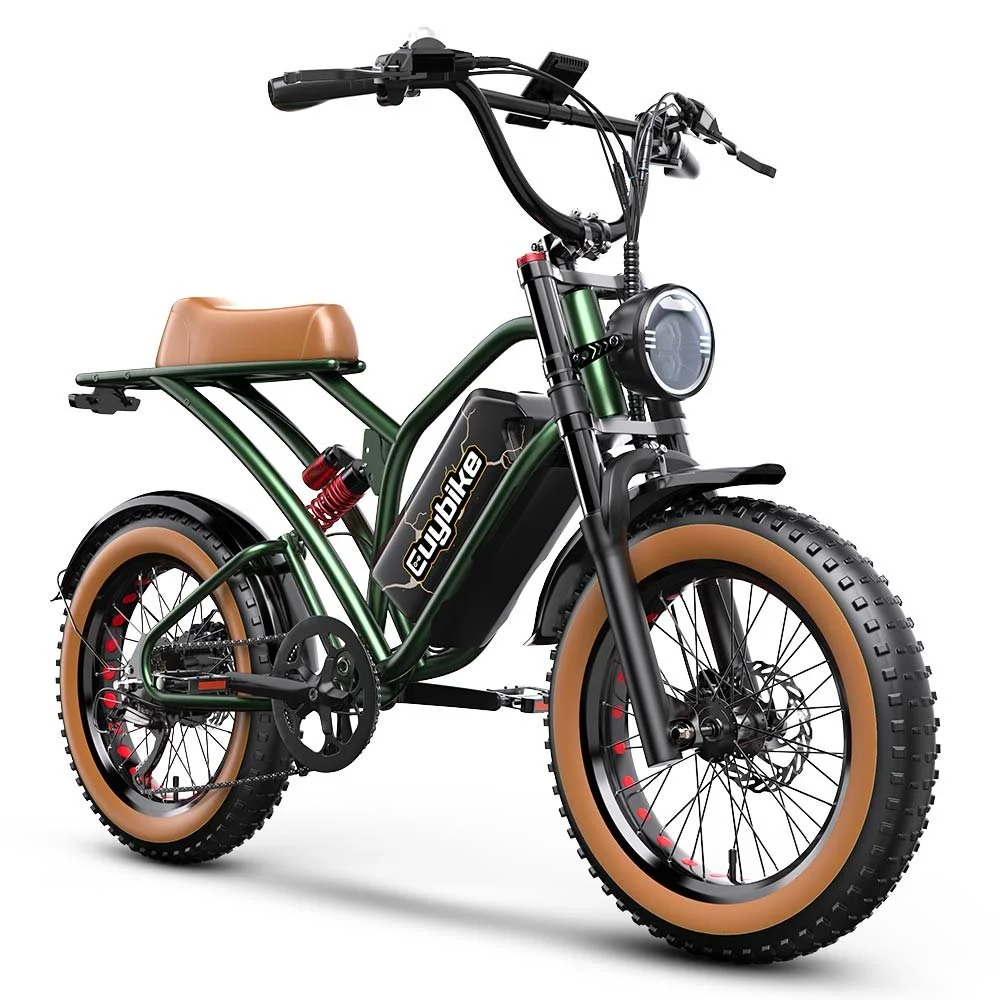 Euybike Moped-Style Fat Tire Electric Bike - Image 4