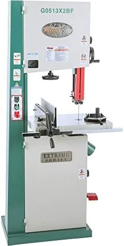 Grizzly 17 Inch 2 HP Extreme Series Bandsaw with Foot Brake