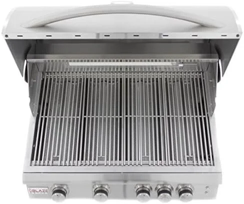 Blaze 32 Inch 4-Burner Gas Grill with Rear Burner and Lighting System - Image 3