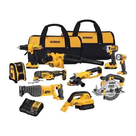 DEWALT 20V MAX Lithium-Ion 7-Tool Cordless Combo Kit with Batteries and Charger