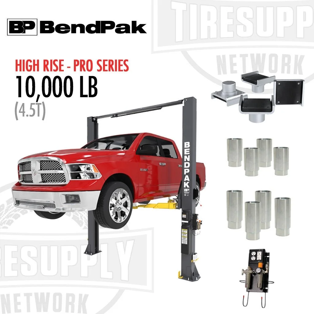 BendPak 10,000 lb High Rise 2-Post Car Lift