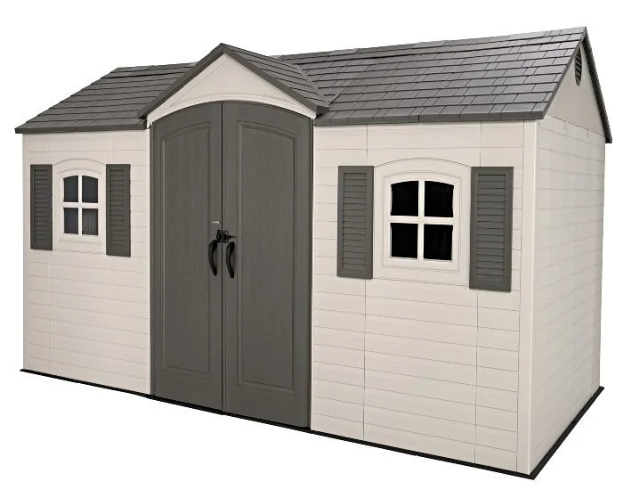 Lifetime 15 x 8 ft Plastic Storage Shed Kit with Floor