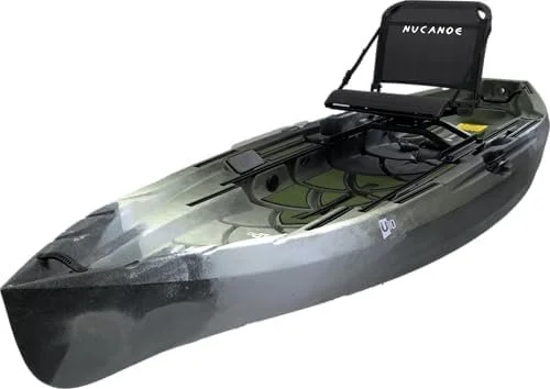 NuCanoe 10 ft Sit-on-Top Fishing and Hunting Kayak, Pedal Drive Compatible
