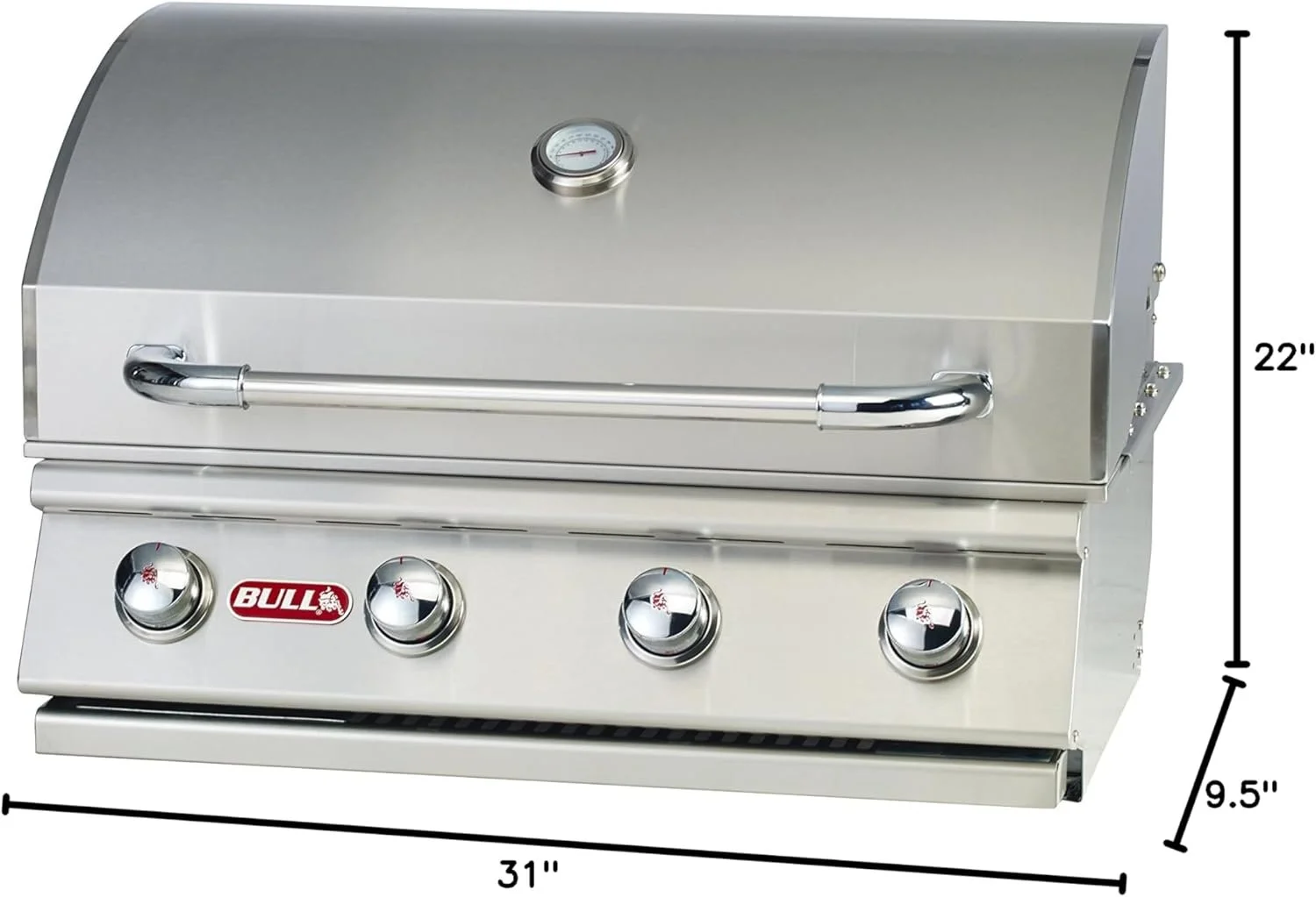 Bull Outdoor Products 30 Inch 4-Burner Built-In Natural Gas Grill - Image 3