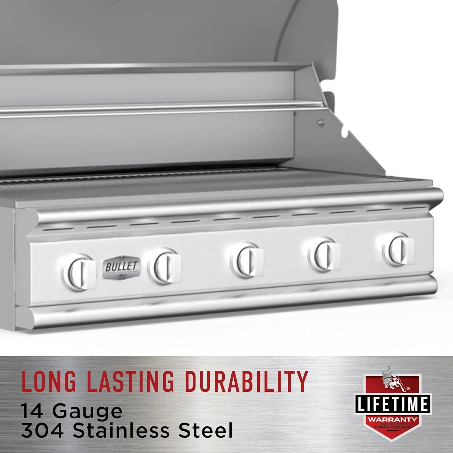 Bull Outdoor Products 30 Inch 4-Burner Built-In Natural Gas Grill - Image 2
