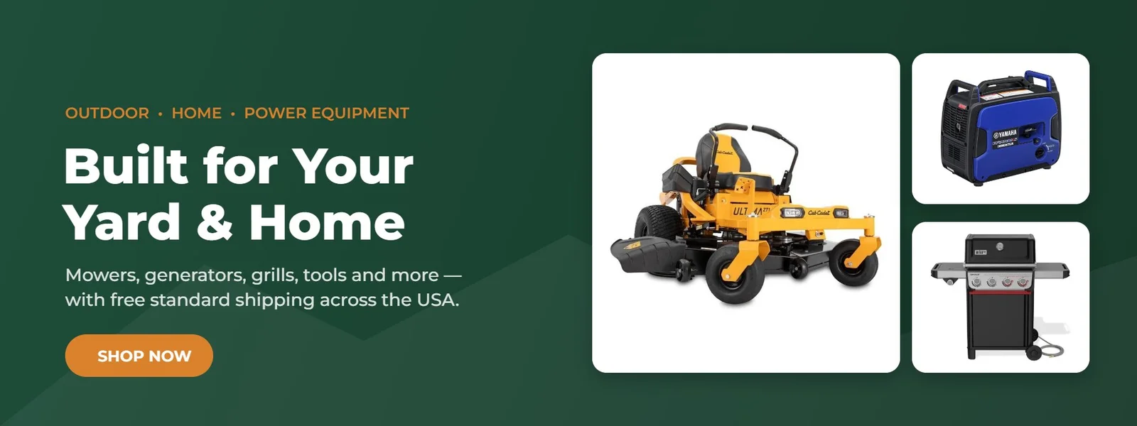 Outdoor, home and power equipment – shop mowers, generators, grills and more