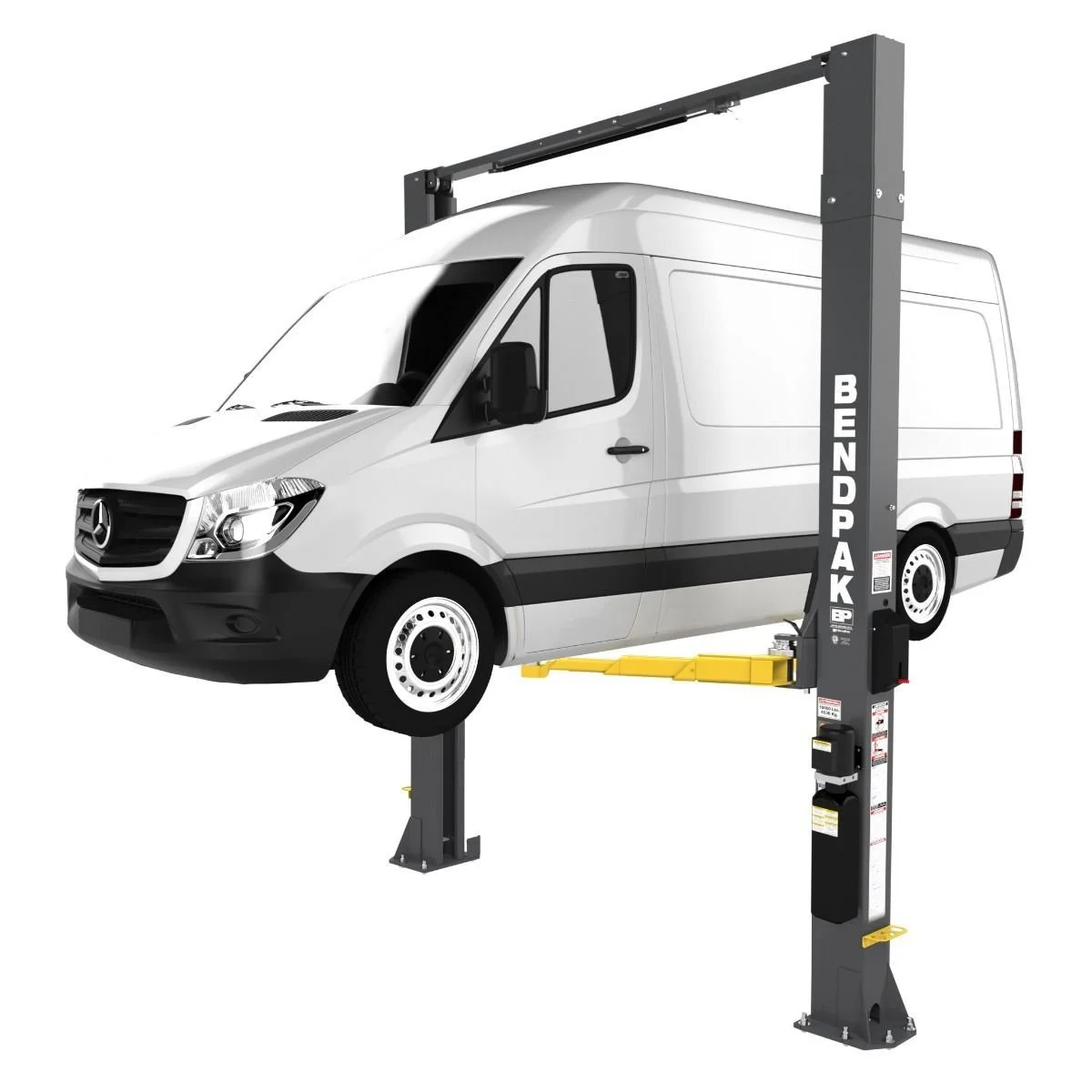 BendPak 10,000 lb 2-Post Car Lift with 168 Inch Extended Height - Image 4