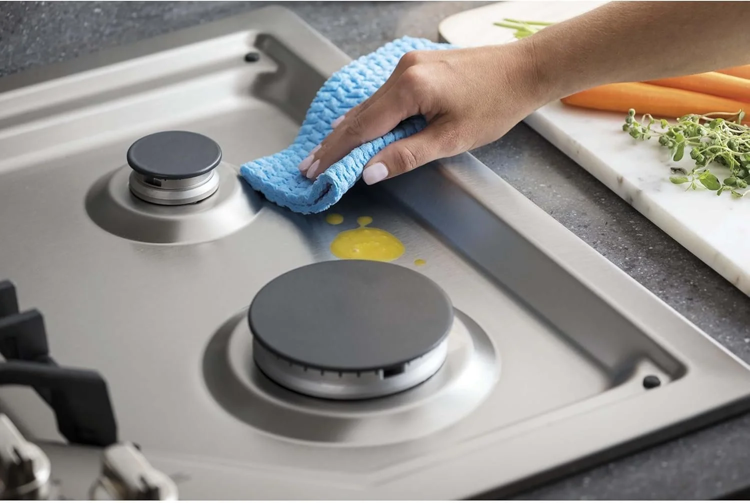 GE Profile 30 Inch Built-In Gas Cooktop - Image 3