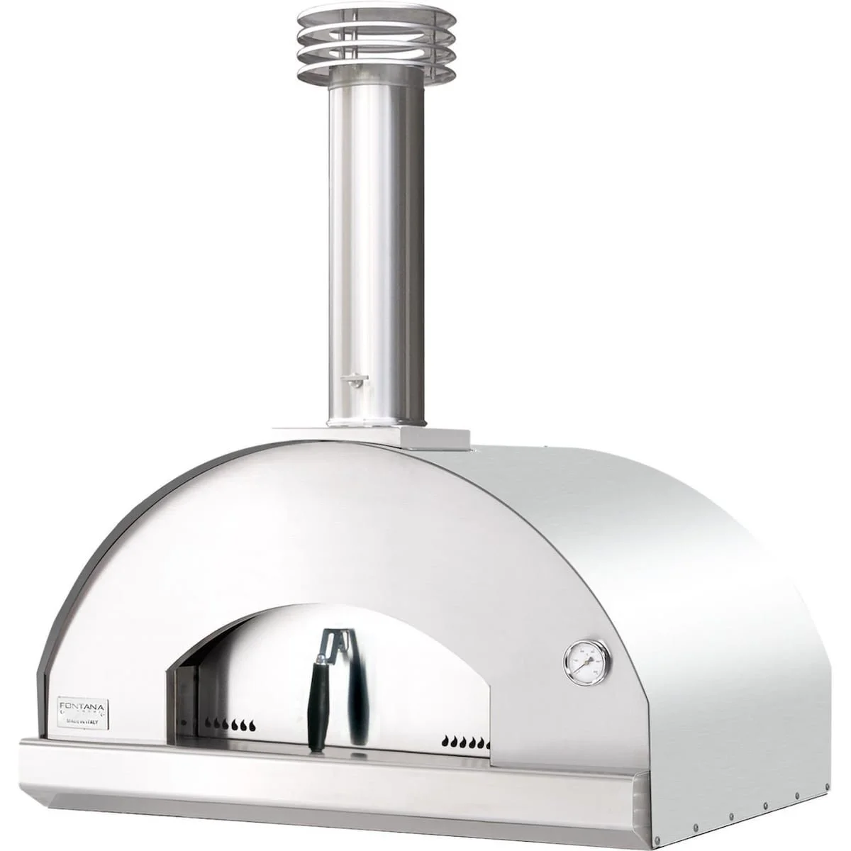 Fontana Wood-Fired Pizza Oven, Stainless Steel