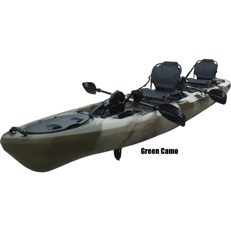 BKC 14 ft Tandem Sit-On-Top Pedal Drive Kayak