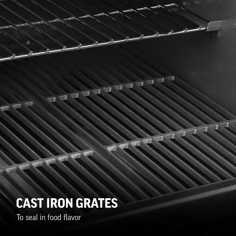 Char-Griller 3-Burner Dual Fuel Gas and Charcoal Grill with Smoker - Image 3