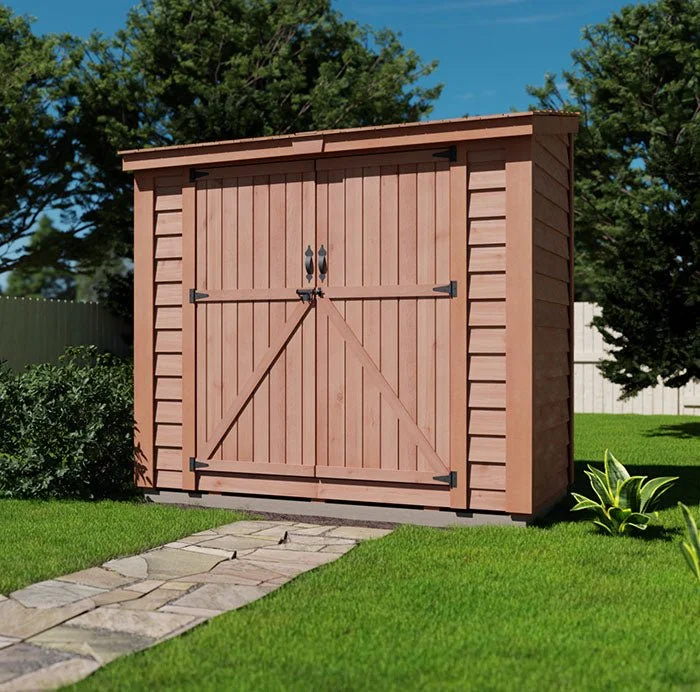 Outdoor Living Today 8 x 4 ft Storage Shed with Double Doors - Image 4