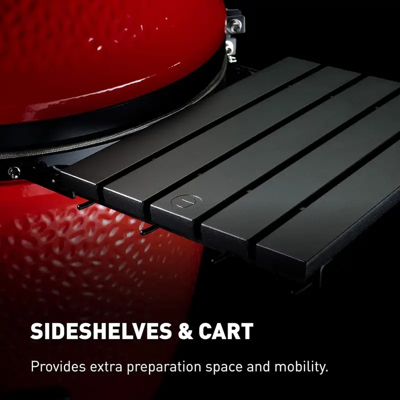 Kamado Joe 24 Inch Ceramic Kamado Charcoal Grill, Red